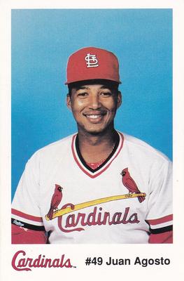 1991 St. Louis Cardinals Police #NNO Juan Agosto Front