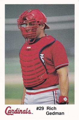 1991 St. Louis Cardinals Police #NNO Rich Gedman Front