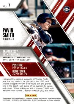 2017 Panini Elite Extra Edition #7 Pavin Smith Back