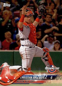 2018 Topps Opening Day #21 Christian Vazquez Front