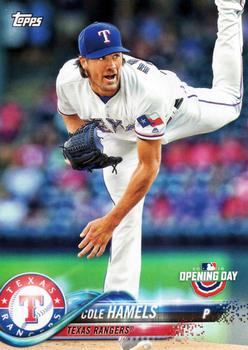 2018 Topps Opening Day #190 Cole Hamels Front
