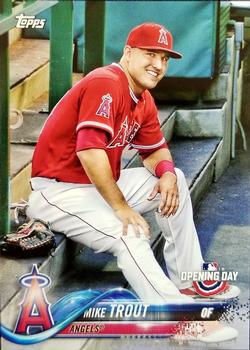 2018 Topps Opening Day #4 Mike Trout Front