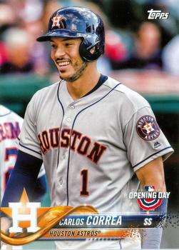 2018 Topps Opening Day #7 Carlos Correa Front