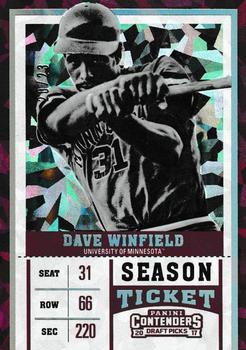 2017 Panini Contenders Draft Picks - Cracked Ice Ticket #7 Dave Winfield Front