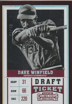 2017 Panini Contenders Draft Picks - Draft Ticket #7 Dave Winfield Front