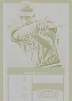 2017 Panini Contenders Draft Picks - Printing Plates Yellow #7 Dave Winfield Front
