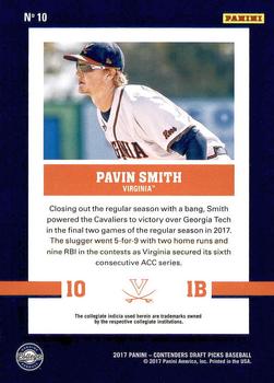 2017 Panini Contenders Draft Picks - School Colors #10 Pavin Smith Back