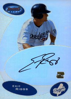 2003 Bowman's Best #BB-EDR Eric Riggs Front