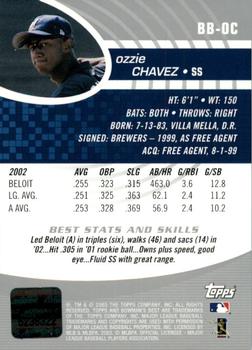 2003 Bowman's Best #BB-OC Ozzie Chavez Back