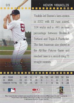 2004 Donruss Studio - Private Signings Silver #35 Kevin Youkilis Back