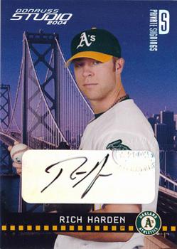 2004 Donruss Studio - Private Signings Silver #147 Rich Harden Front