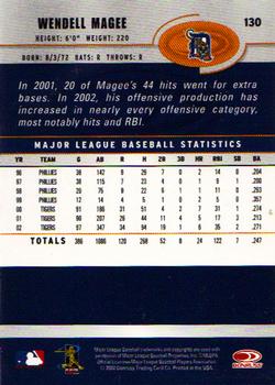 2003 Donruss #130 Wendell Magee Back