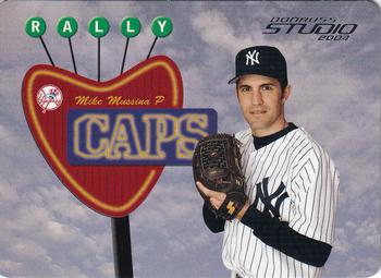 2004 Donruss Studio - Rally Caps Die Cut #RC-27 Mike Mussina Front