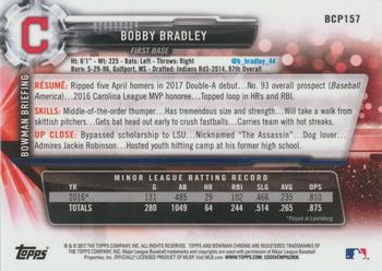 2017 Bowman Chrome - Prospects Purple Refractor #BCP157 Bobby Bradley Back