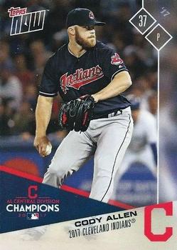 2017 Topps Now Postseason Cleveland Indians #PS-38 Cody Allen Front