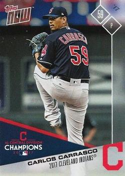 2017 Topps Now Postseason Cleveland Indians #PS-42 Carlos Carrasco Front