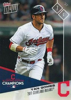 2017 Topps Now Postseason Cleveland Indians #PS-44 Yan Gomes Front