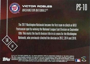 2017 Topps Now Postseason Washington Nationals #PS-10 Victor Robles Back