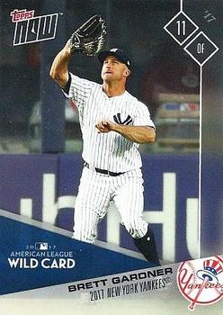 2017 Topps Now Postseason New York Yankees #PS-85 Brett Gardner Front
