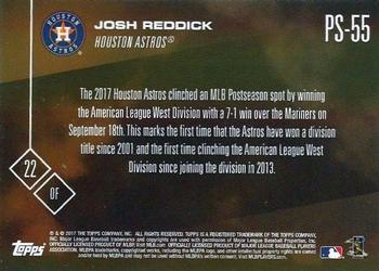 2017 Topps Now Postseason Houston Astros #PS-55 Josh Reddick Back