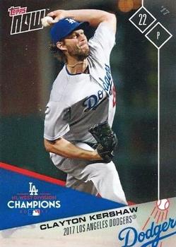 2017 Topps Now Postseason Los Angeles Dodgers #PS-18 Clayton Kershaw Front