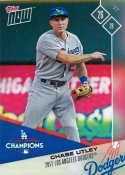 2017 Topps Now Postseason Los Angeles Dodgers #PS-26 Chase Utley Front