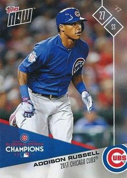 2017 Topps Now Postseason Chicago Cubs #PS-115 Addison Russell Front