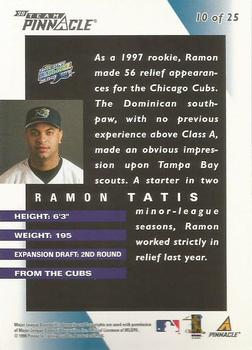 1998 Pinnacle Tampa Bay Devil Rays Team Pinnacle Collector's Edition #10 Ramon Tatis Back