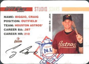 2004 Donruss Studio - Stars #SS-12 Craig Biggio Front