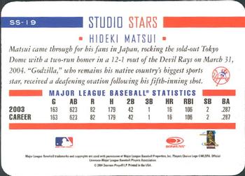 2004 Donruss Studio - Stars #SS-19 Hideki Matsui Back