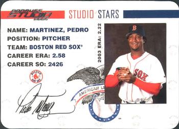 2004 Donruss Studio - Stars #SS-40 Pedro Martinez Front