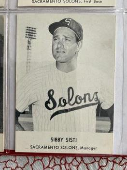 1958 Union Oil Sacramento Solons #NNO Sibby Sisti Front