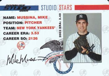 2004 Donruss Studio - Stars Gold #SS-38 Mike Mussina Front