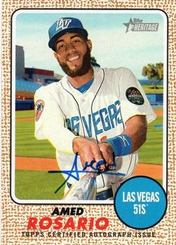 2017 Topps Heritage Minor League - Real One Autographs #ROA-AR Amed Rosario Front