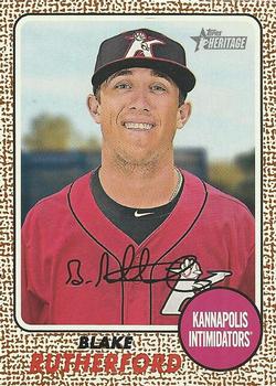 2017 Topps Heritage Minor League - Real One Autographs #ROA-BR Blake Rutherford Front