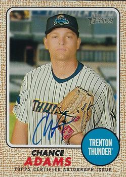 2017 Topps Heritage Minor League - Real One Autographs #ROA-CA Chance Adams Front