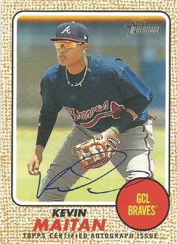 2017 Topps Heritage Minor League - Real One Autographs #ROA-KM Kevin Maitan Front
