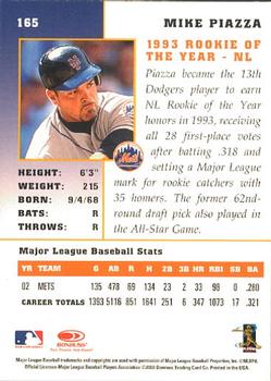 2003 Donruss Champions #165 Mike Piazza Back
