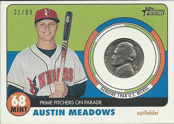 2017 Topps Heritage Minor League - 1968 Mint Relics #68M-AM Austin Meadows Front