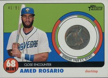 2017 Topps Heritage Minor League - 1968 Mint Relics #68M-AR Amed Rosario Front