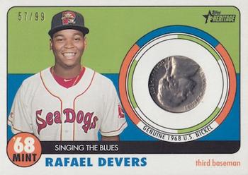 2017 Topps Heritage Minor League - 1968 Mint Relics #68M-RD Rafael Devers Front