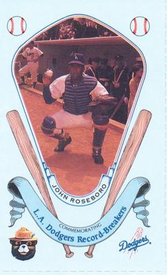 1988 Los Angeles Dodgers Record-Breakers Smokey #2 John Roseboro Front