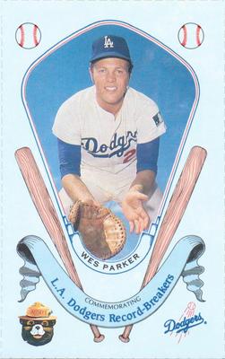 1988 Los Angeles Dodgers Record-Breakers Smokey #10 Wes Parker Front