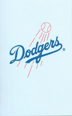 1988 Los Angeles Dodgers Record-Breakers Smokey #NNO Dodgers Logo - Checklist Front