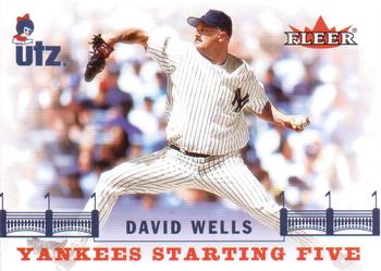 2002 Fleer Utz New York Yankees Starting Five #2 David Wells Front