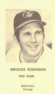 1970 D.C. Department of Motor Vehicles Baltimore Orioles #NNO Brooks Robinson Front