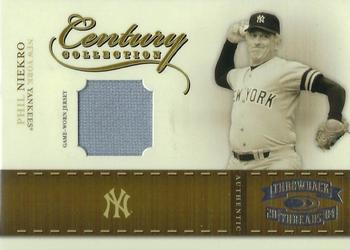 2004 Donruss Throwback Threads - Century Collection Material #CC-68 Phil Niekro Front