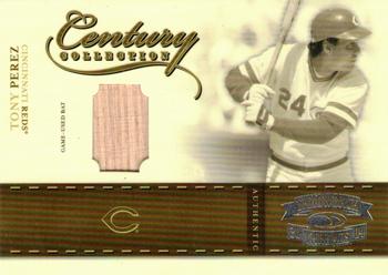 2004 Donruss Throwback Threads - Century Collection Material #CC-90 Tony Perez Back