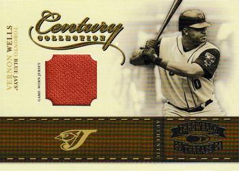 2004 Donruss Throwback Threads - Century Collection Material #CC-93 Vernon Wells Front