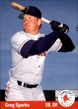 1993 Ballpark Cards Pawtucket Red Sox #22 Greg Sparks Front